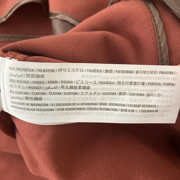 Abercrombie XS terracotta drapey trench - Picture 9 of 10